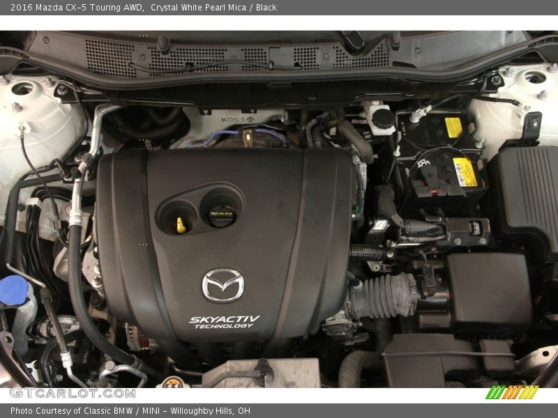 Crystal White Pearl Mica / Black 2016 Mazda CX-5 Touring AWD