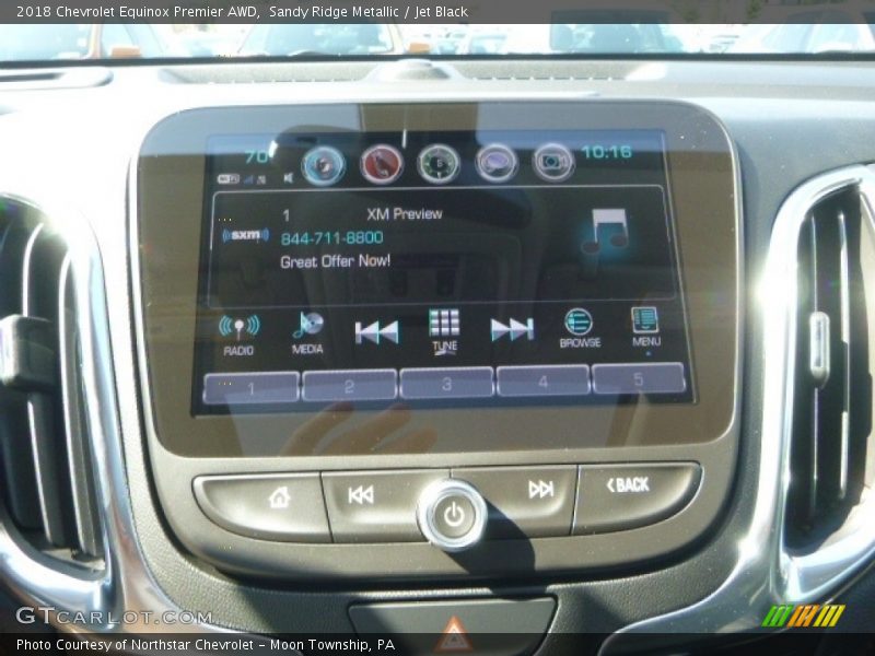 Sandy Ridge Metallic / Jet Black 2018 Chevrolet Equinox Premier AWD