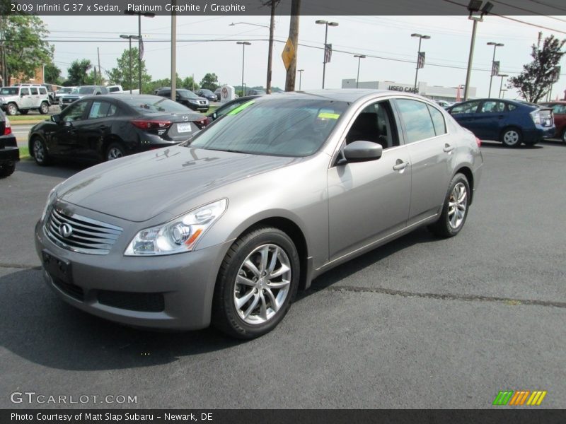 Platinum Graphite / Graphite 2009 Infiniti G 37 x Sedan