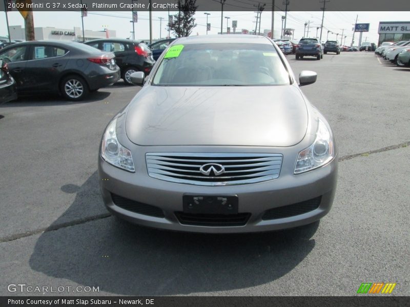 Platinum Graphite / Graphite 2009 Infiniti G 37 x Sedan