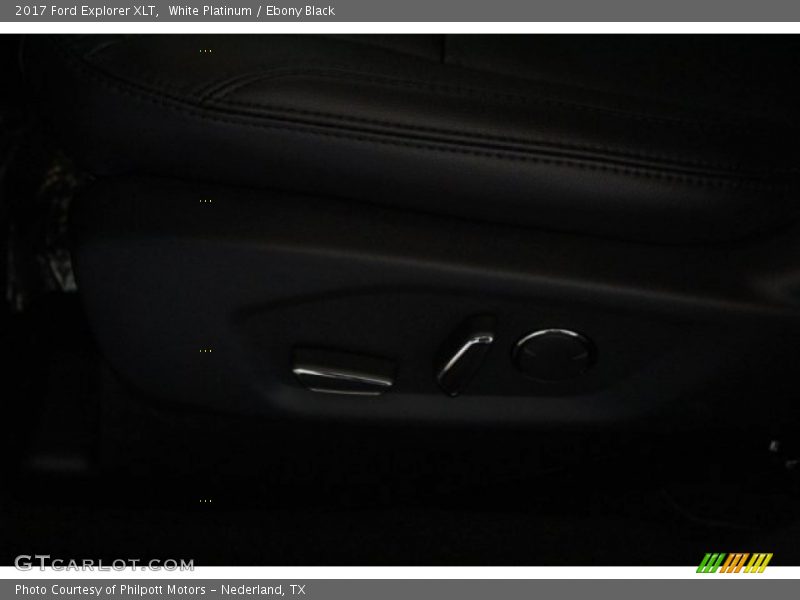 White Platinum / Ebony Black 2017 Ford Explorer XLT