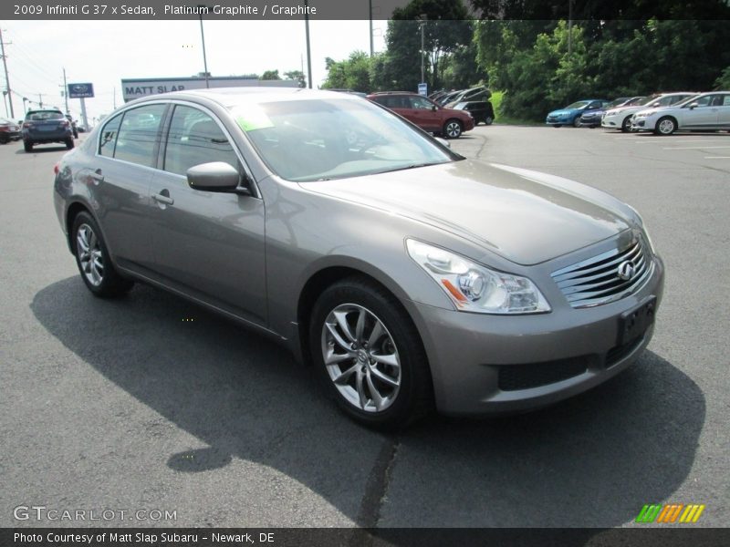 Platinum Graphite / Graphite 2009 Infiniti G 37 x Sedan