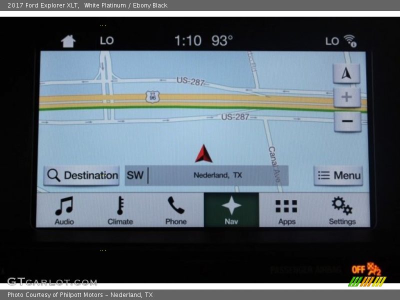White Platinum / Ebony Black 2017 Ford Explorer XLT