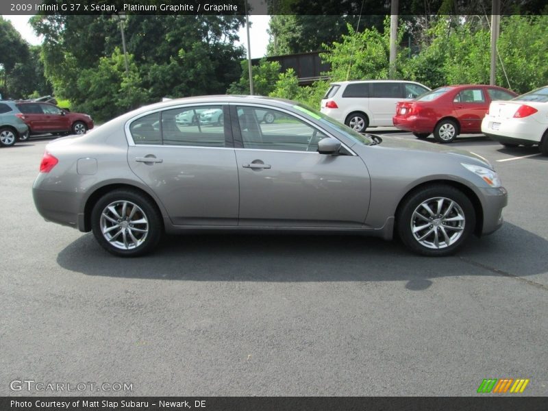 Platinum Graphite / Graphite 2009 Infiniti G 37 x Sedan