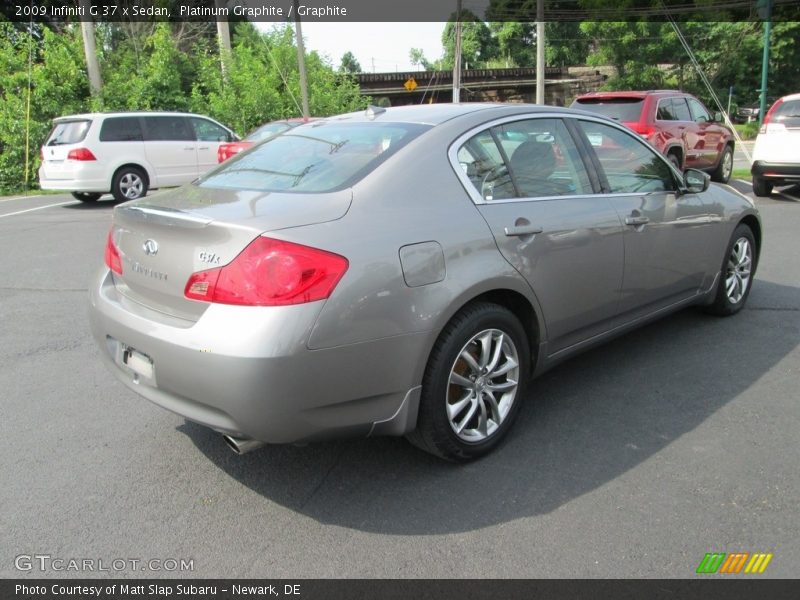 Platinum Graphite / Graphite 2009 Infiniti G 37 x Sedan