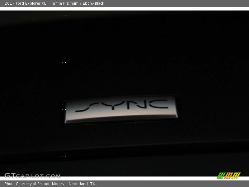 White Platinum / Ebony Black 2017 Ford Explorer XLT
