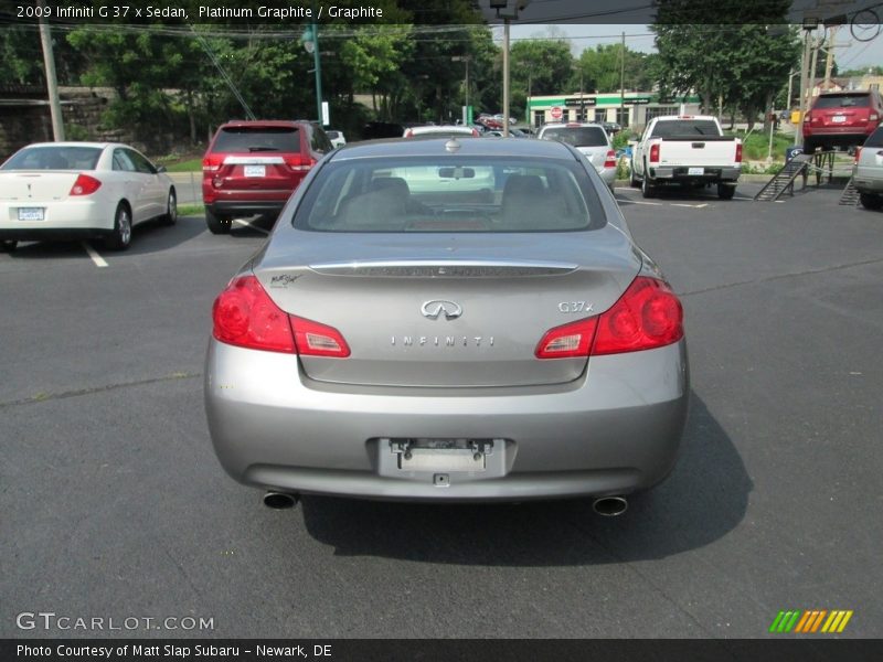 Platinum Graphite / Graphite 2009 Infiniti G 37 x Sedan