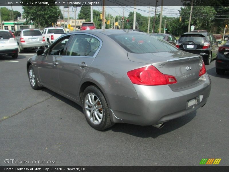 Platinum Graphite / Graphite 2009 Infiniti G 37 x Sedan