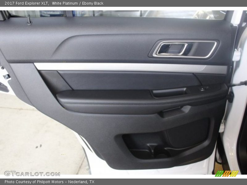 White Platinum / Ebony Black 2017 Ford Explorer XLT