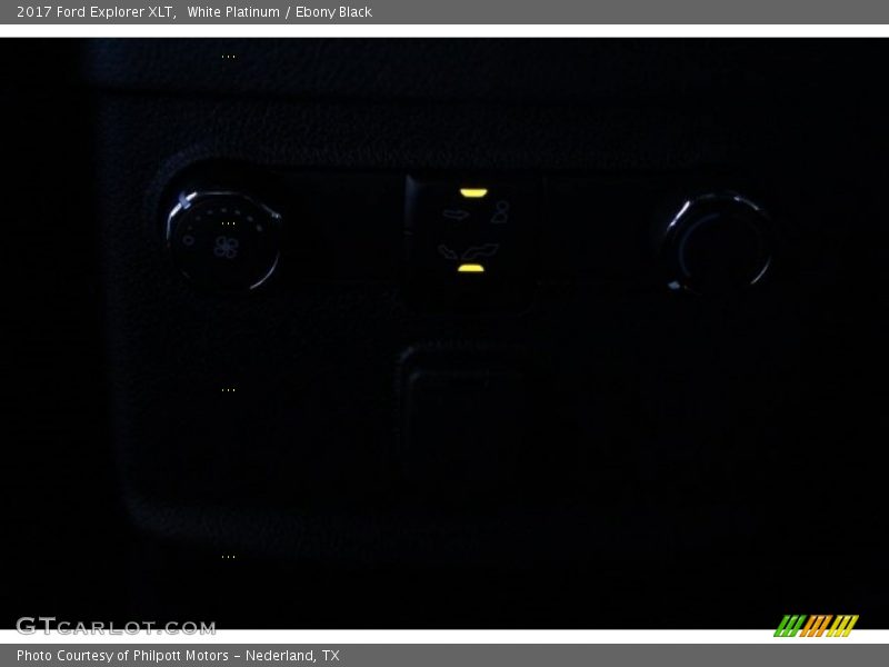 White Platinum / Ebony Black 2017 Ford Explorer XLT