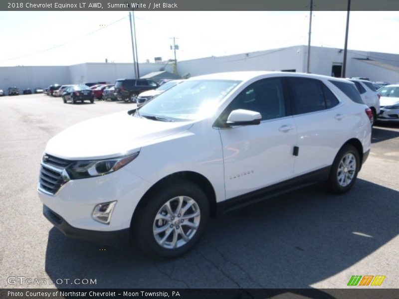 Summit White / Jet Black 2018 Chevrolet Equinox LT AWD