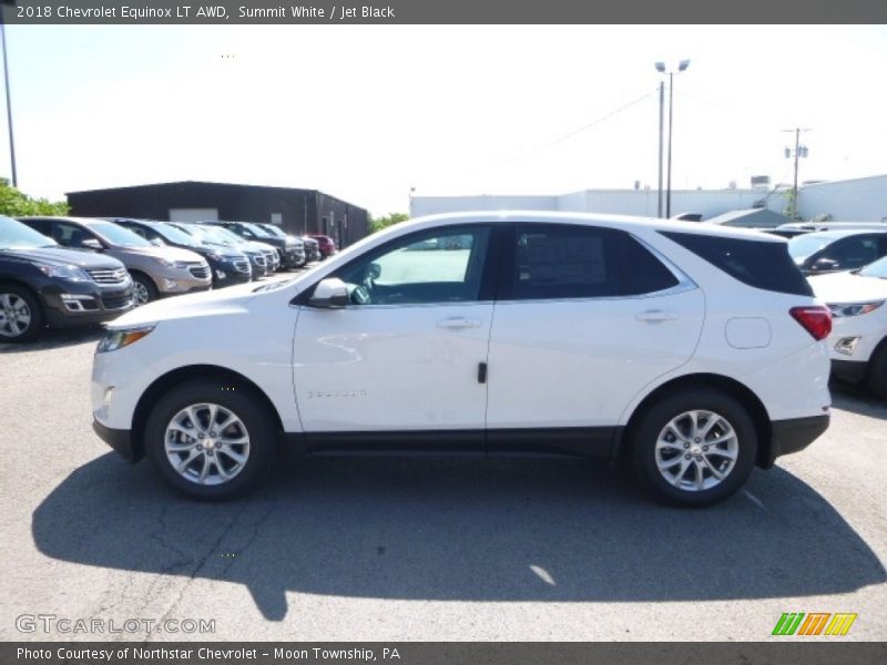 Summit White / Jet Black 2018 Chevrolet Equinox LT AWD