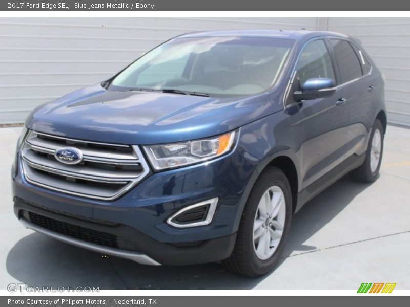 Blue Jeans Metallic / Ebony 2017 Ford Edge SEL