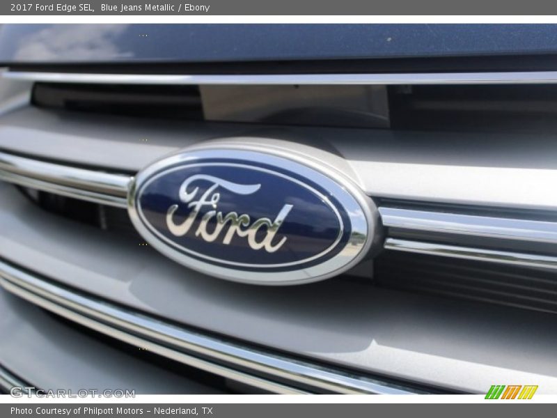 Blue Jeans Metallic / Ebony 2017 Ford Edge SEL