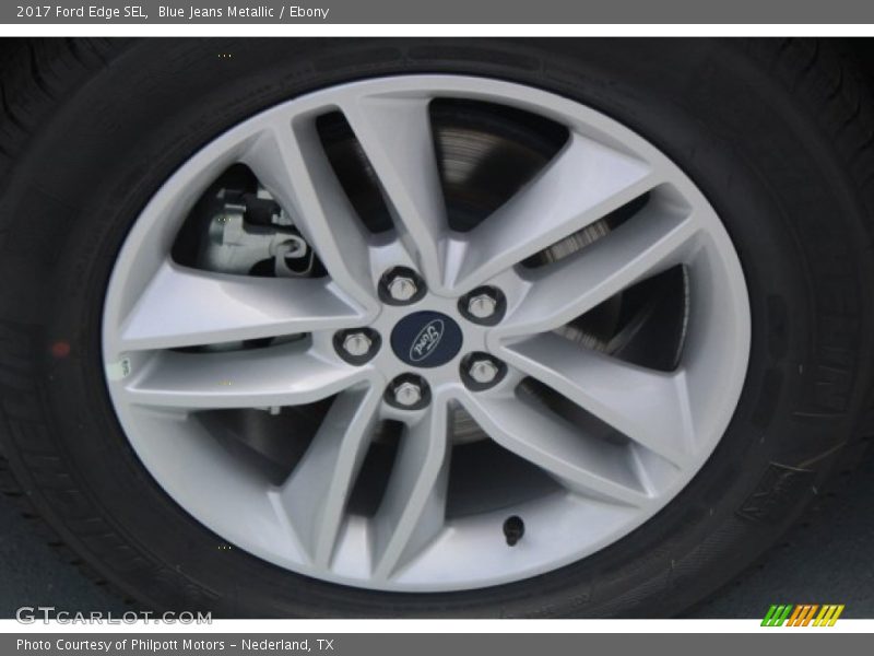 Blue Jeans Metallic / Ebony 2017 Ford Edge SEL