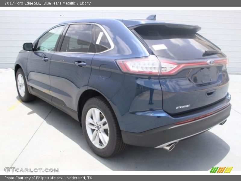 Blue Jeans Metallic / Ebony 2017 Ford Edge SEL