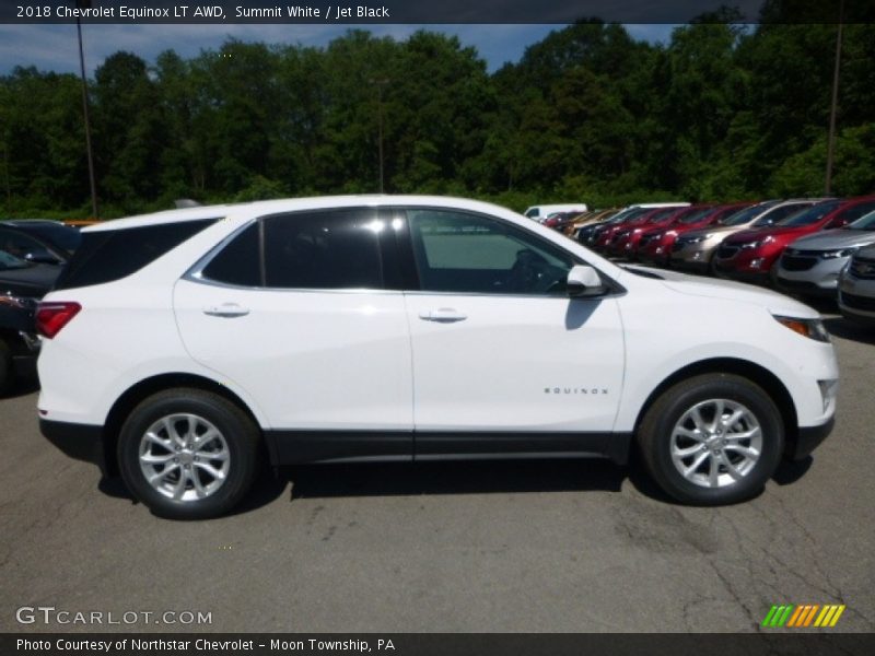Summit White / Jet Black 2018 Chevrolet Equinox LT AWD