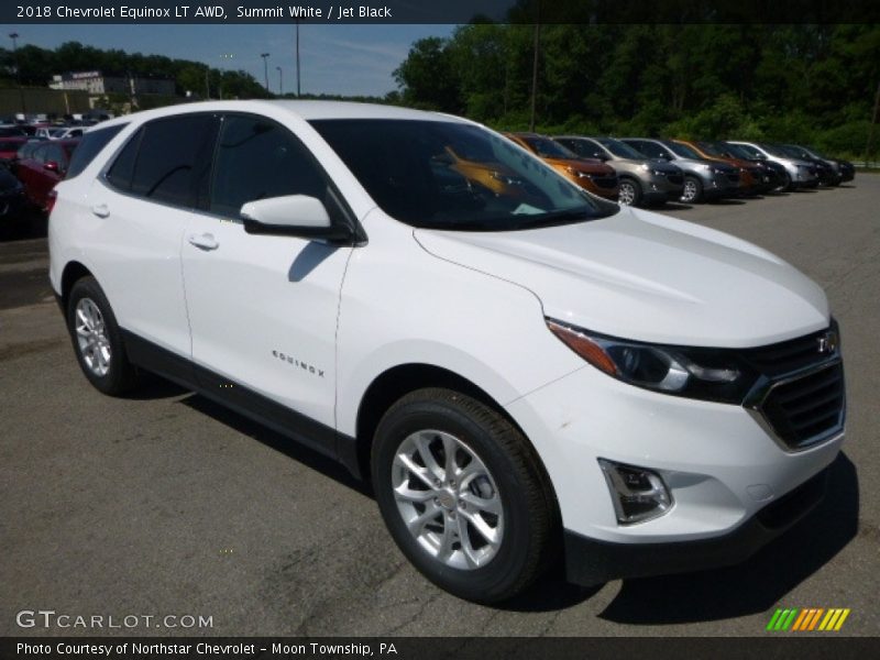 Summit White / Jet Black 2018 Chevrolet Equinox LT AWD
