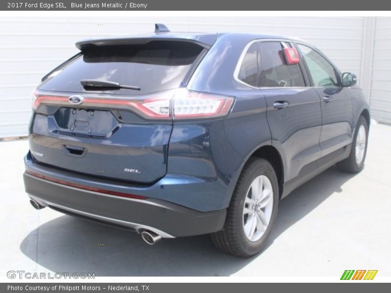 Blue Jeans Metallic / Ebony 2017 Ford Edge SEL