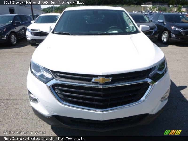 Summit White / Jet Black 2018 Chevrolet Equinox LT AWD