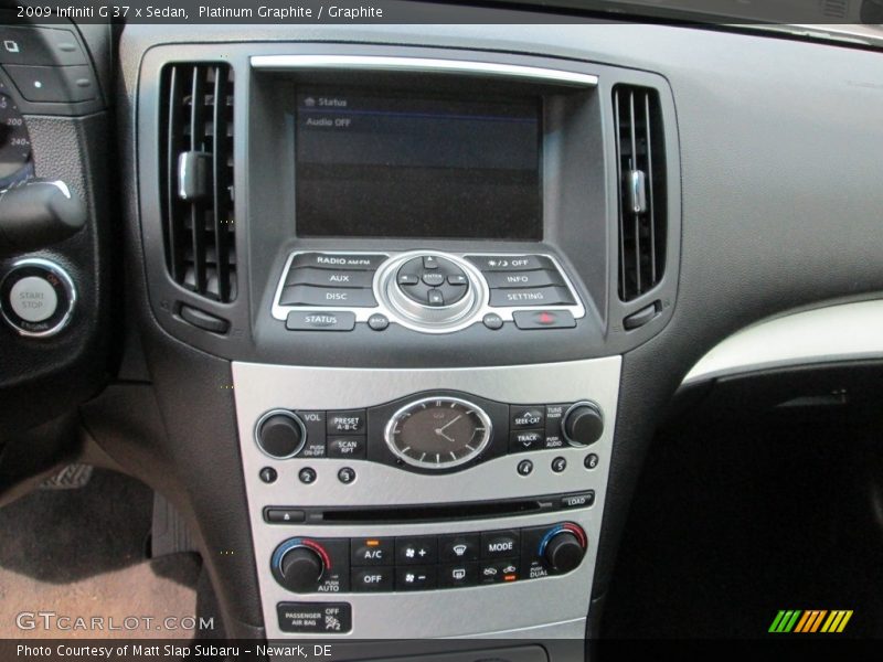 Platinum Graphite / Graphite 2009 Infiniti G 37 x Sedan
