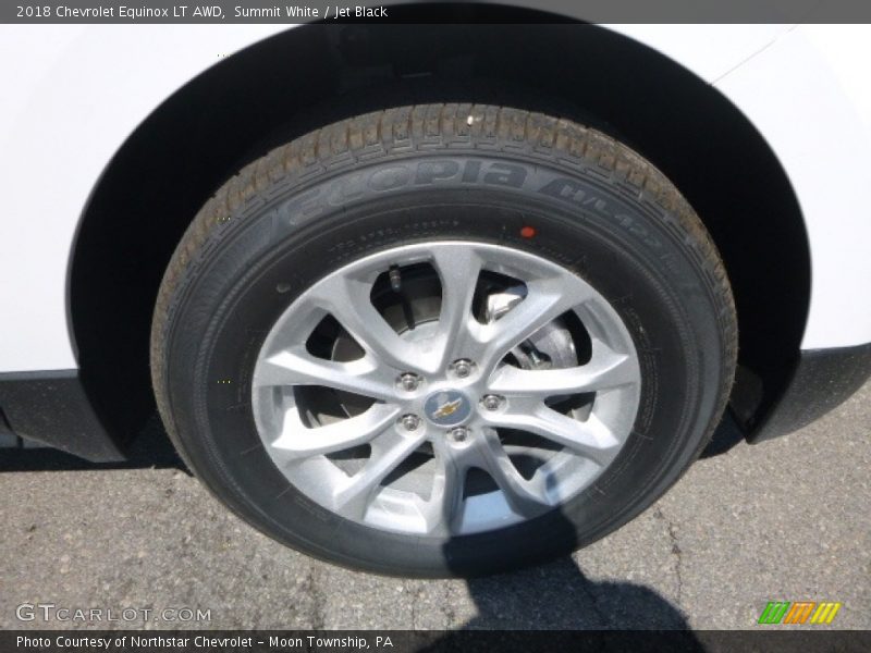 Summit White / Jet Black 2018 Chevrolet Equinox LT AWD