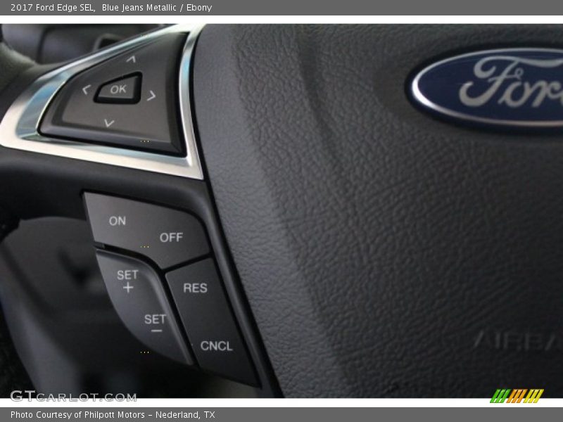 Blue Jeans Metallic / Ebony 2017 Ford Edge SEL