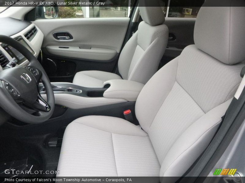Lunar Silver Metallic / Gray 2017 Honda HR-V EX AWD