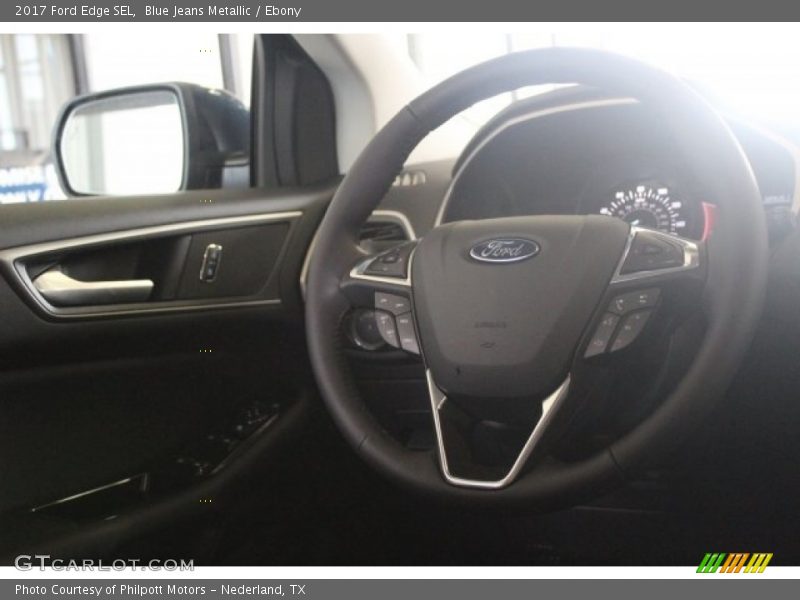 Blue Jeans Metallic / Ebony 2017 Ford Edge SEL
