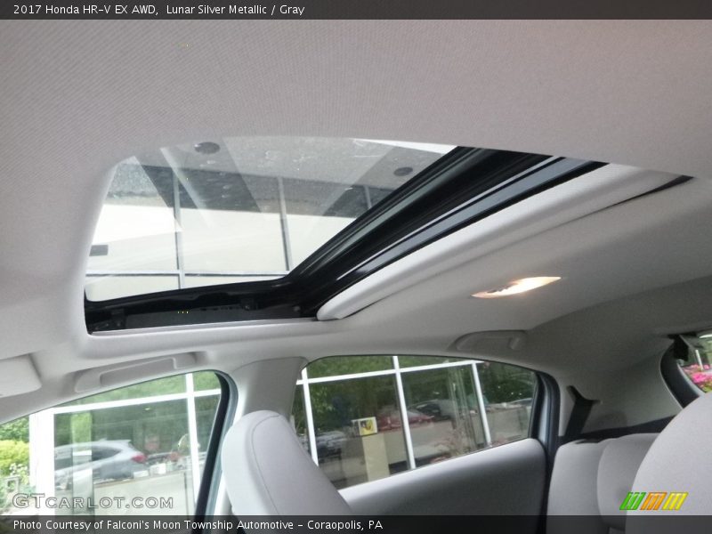 Lunar Silver Metallic / Gray 2017 Honda HR-V EX AWD