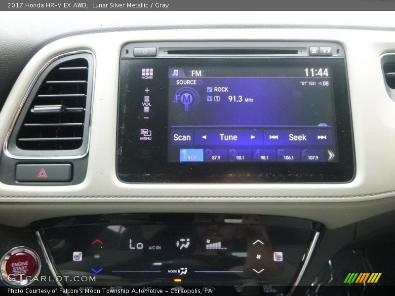 Lunar Silver Metallic / Gray 2017 Honda HR-V EX AWD