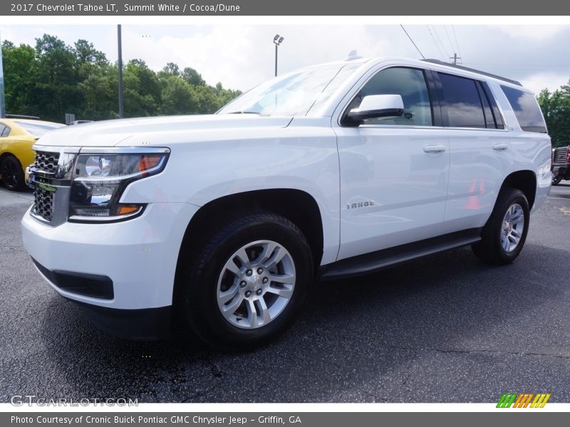 Summit White / Cocoa/Dune 2017 Chevrolet Tahoe LT