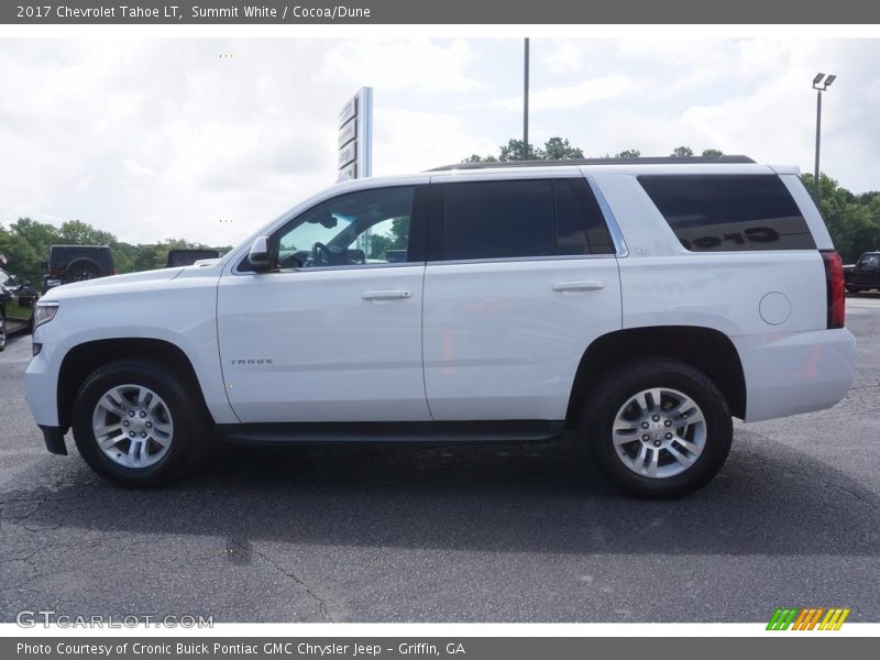 Summit White / Cocoa/Dune 2017 Chevrolet Tahoe LT