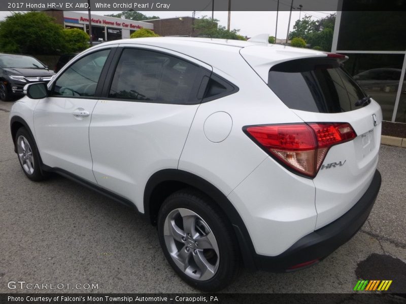 White Orchid Pearl / Gray 2017 Honda HR-V EX AWD