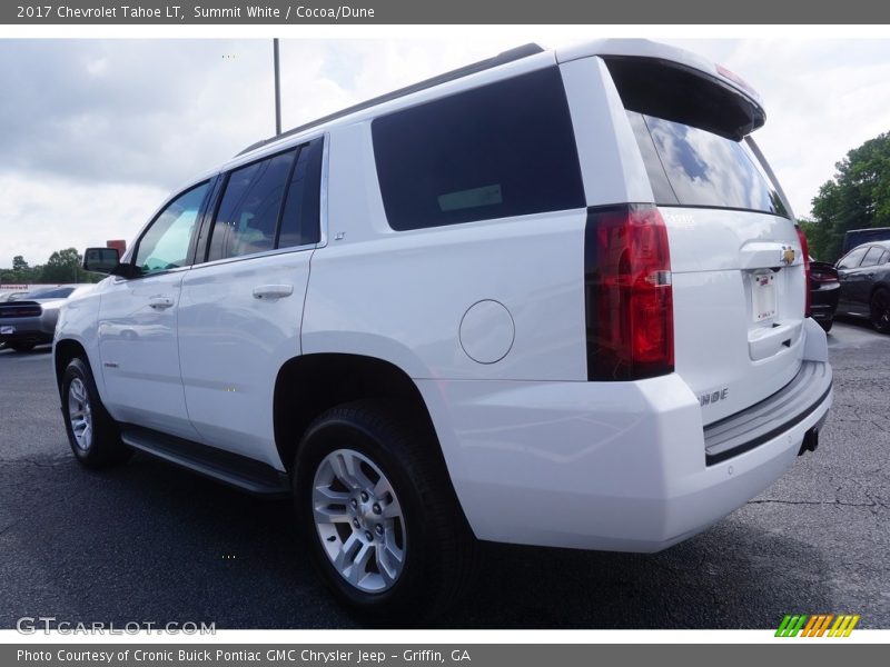 Summit White / Cocoa/Dune 2017 Chevrolet Tahoe LT