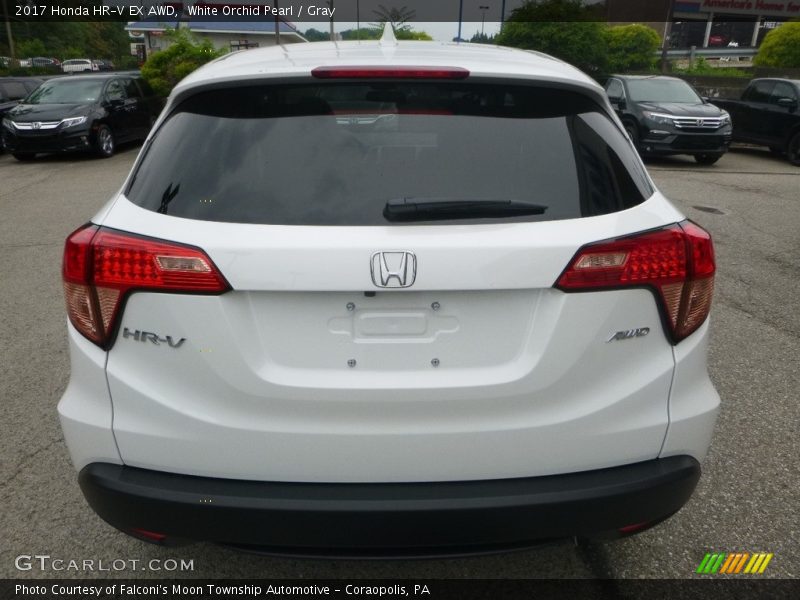 White Orchid Pearl / Gray 2017 Honda HR-V EX AWD