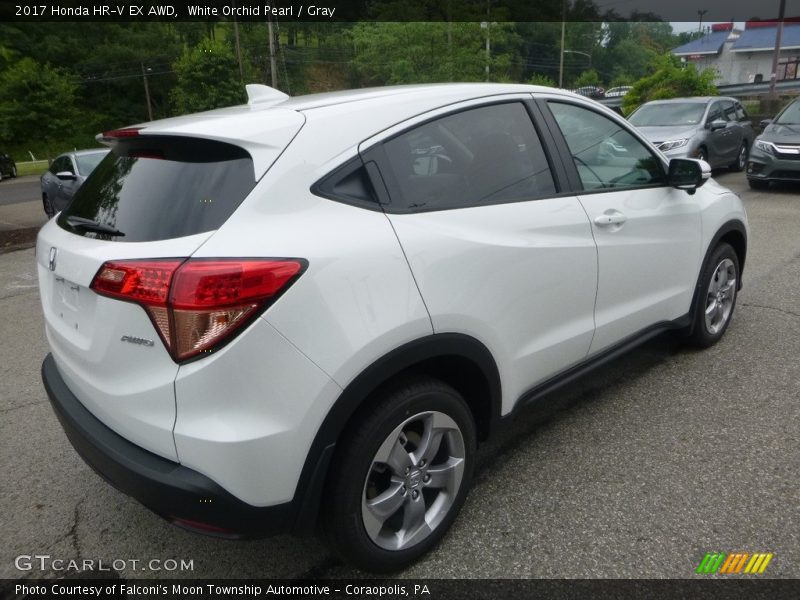 White Orchid Pearl / Gray 2017 Honda HR-V EX AWD