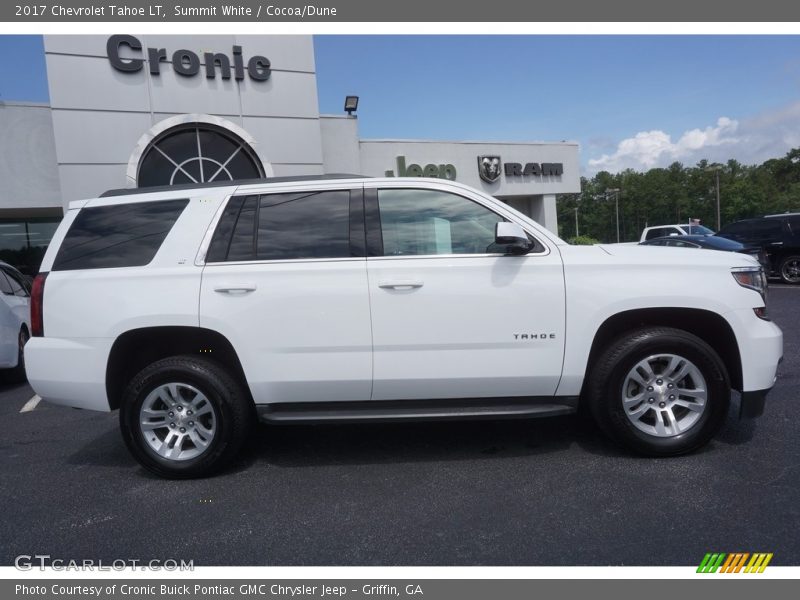 Summit White / Cocoa/Dune 2017 Chevrolet Tahoe LT