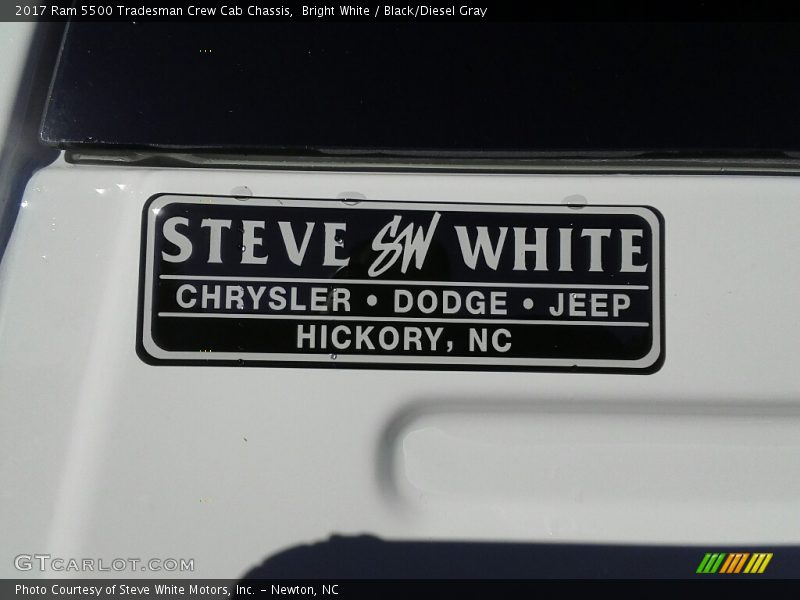 Bright White / Black/Diesel Gray 2017 Ram 5500 Tradesman Crew Cab Chassis