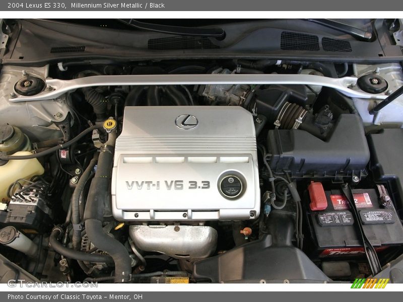 Millennium Silver Metallic / Black 2004 Lexus ES 330