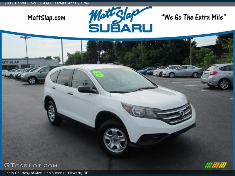 Taffeta White / Gray 2012 Honda CR-V LX 4WD