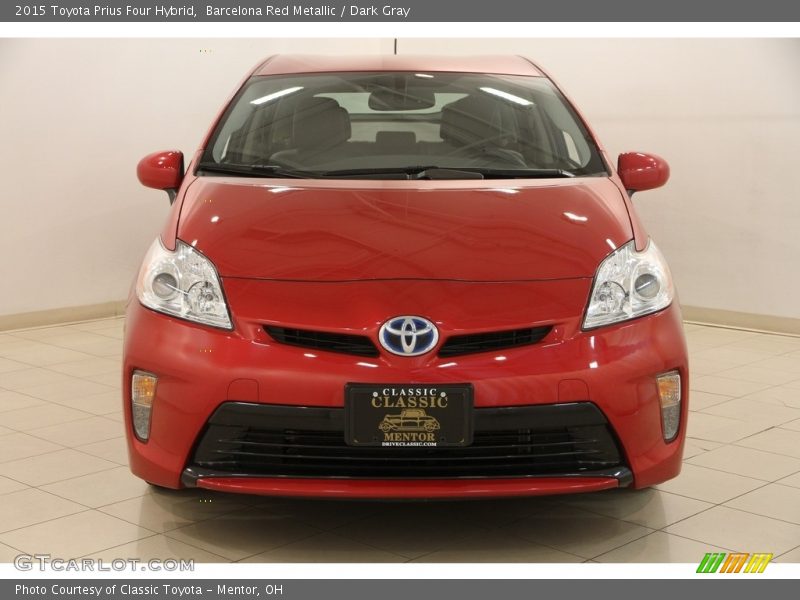 Barcelona Red Metallic / Dark Gray 2015 Toyota Prius Four Hybrid