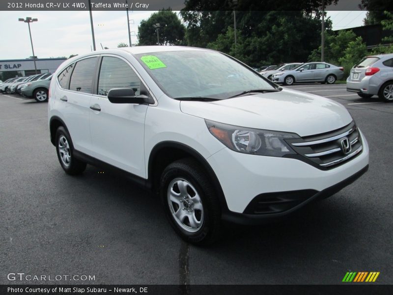 Taffeta White / Gray 2012 Honda CR-V LX 4WD