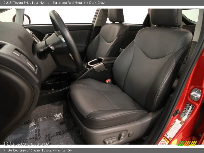 Barcelona Red Metallic / Dark Gray 2015 Toyota Prius Four Hybrid