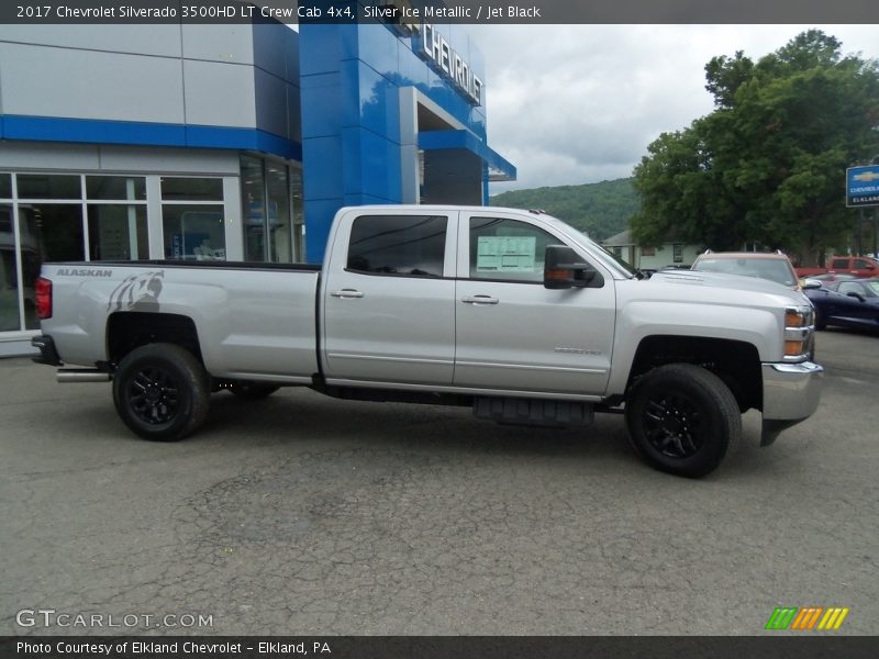 Silver Ice Metallic / Jet Black 2017 Chevrolet Silverado 3500HD LT Crew Cab 4x4