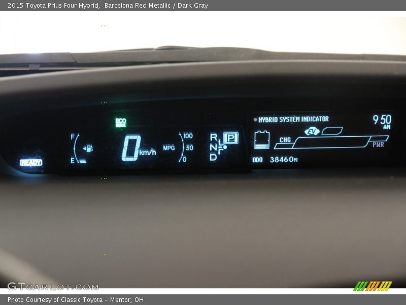 Barcelona Red Metallic / Dark Gray 2015 Toyota Prius Four Hybrid