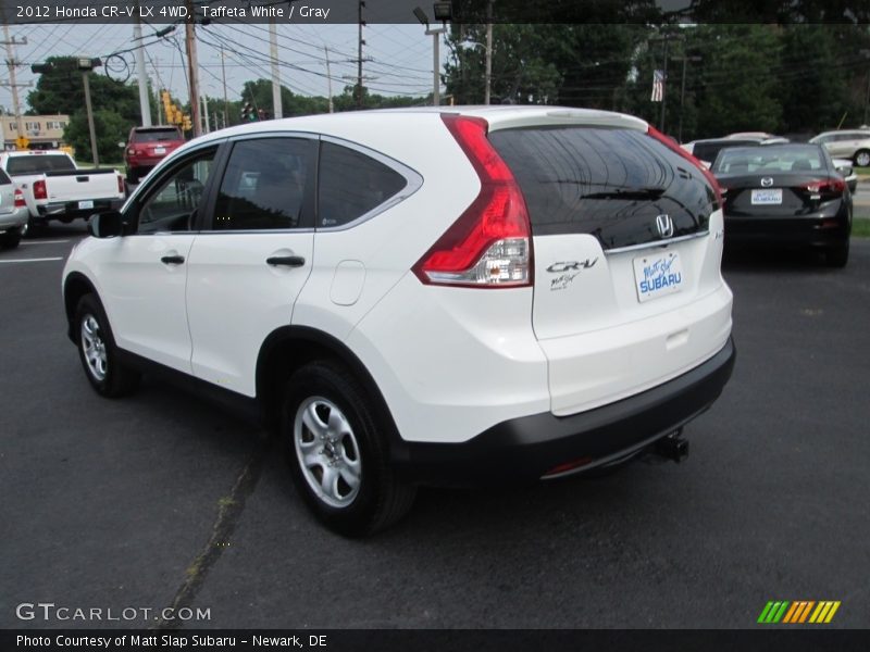 Taffeta White / Gray 2012 Honda CR-V LX 4WD