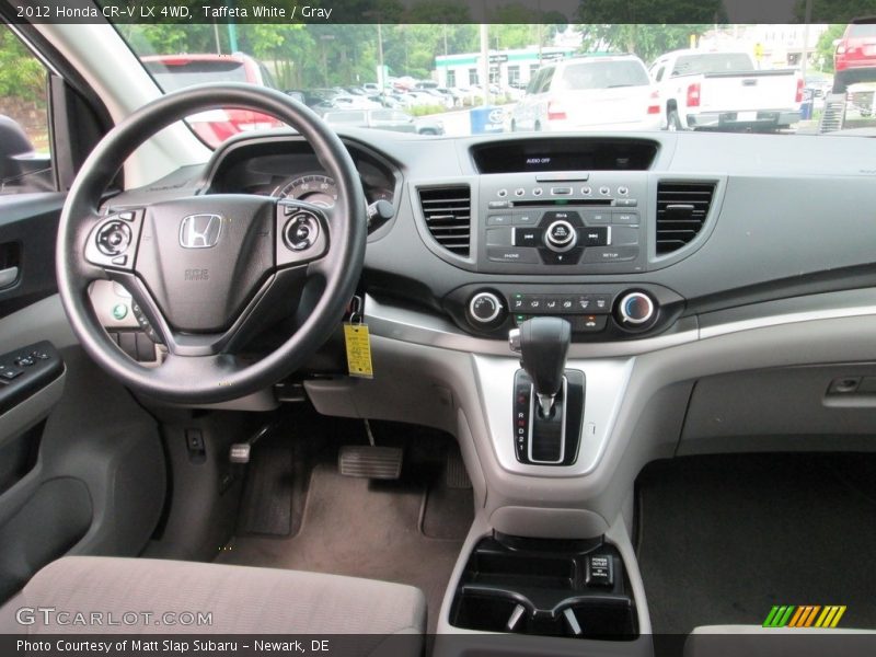 Taffeta White / Gray 2012 Honda CR-V LX 4WD