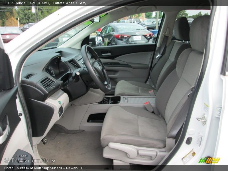 Taffeta White / Gray 2012 Honda CR-V LX 4WD