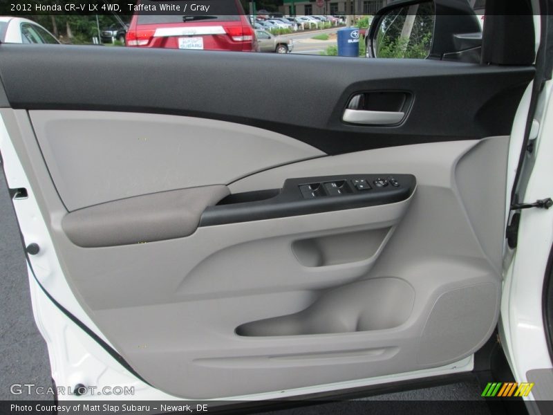 Taffeta White / Gray 2012 Honda CR-V LX 4WD